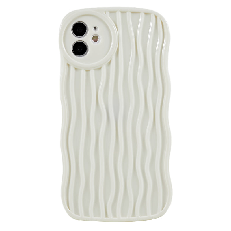 For iPhone 11 6.1 inch Soft TPU Anti-drop Phone Case Wavy Edge Back Cover