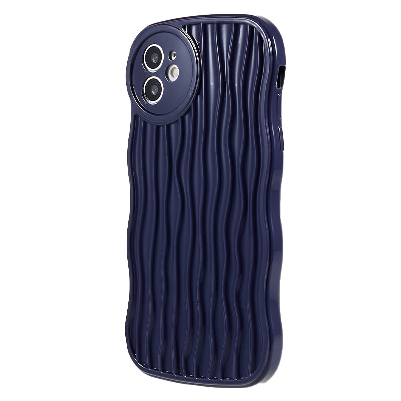 For iPhone 11 6.1 inch Soft TPU Anti-drop Phone Case Wavy Edge Back Cover