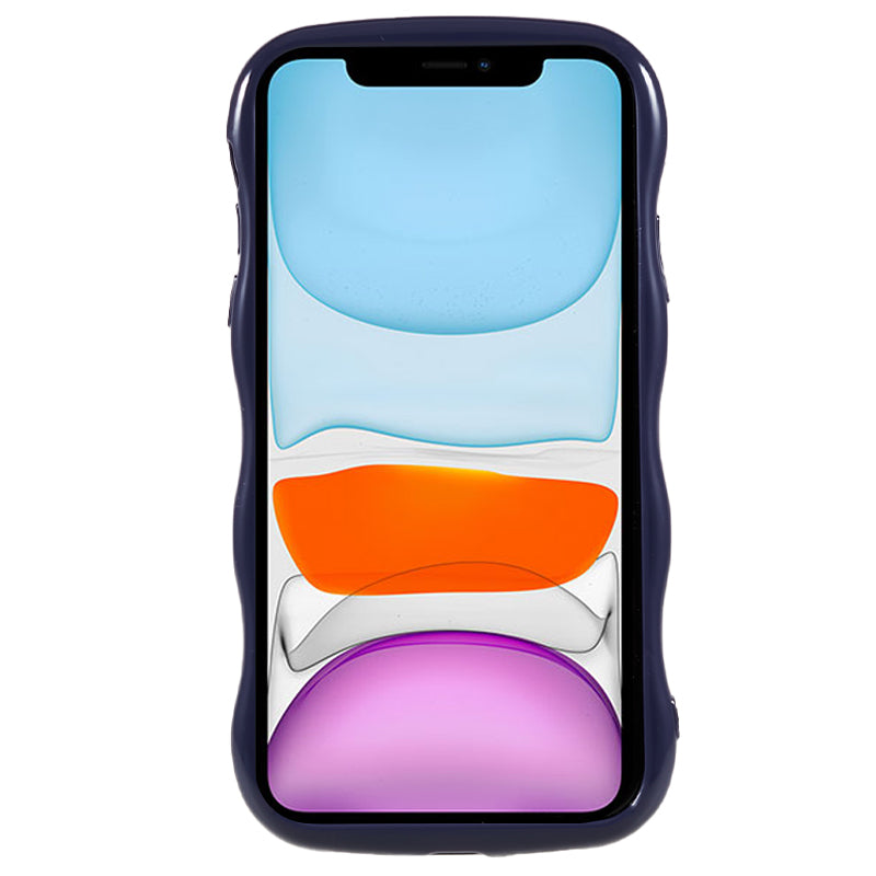 For iPhone 11 6.1 inch Soft TPU Anti-drop Phone Case Wavy Edge Back Cover