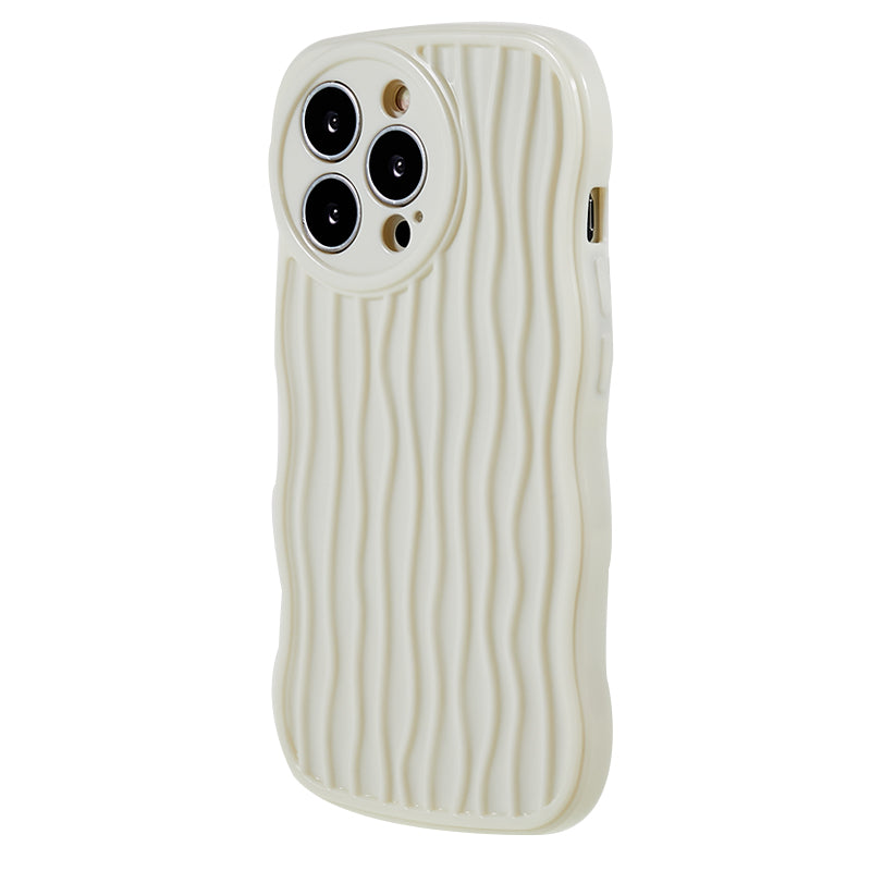 Phone TPU Case for iPhone 13 Pro Wavy Edge Anti-drop Cell Phone Cover