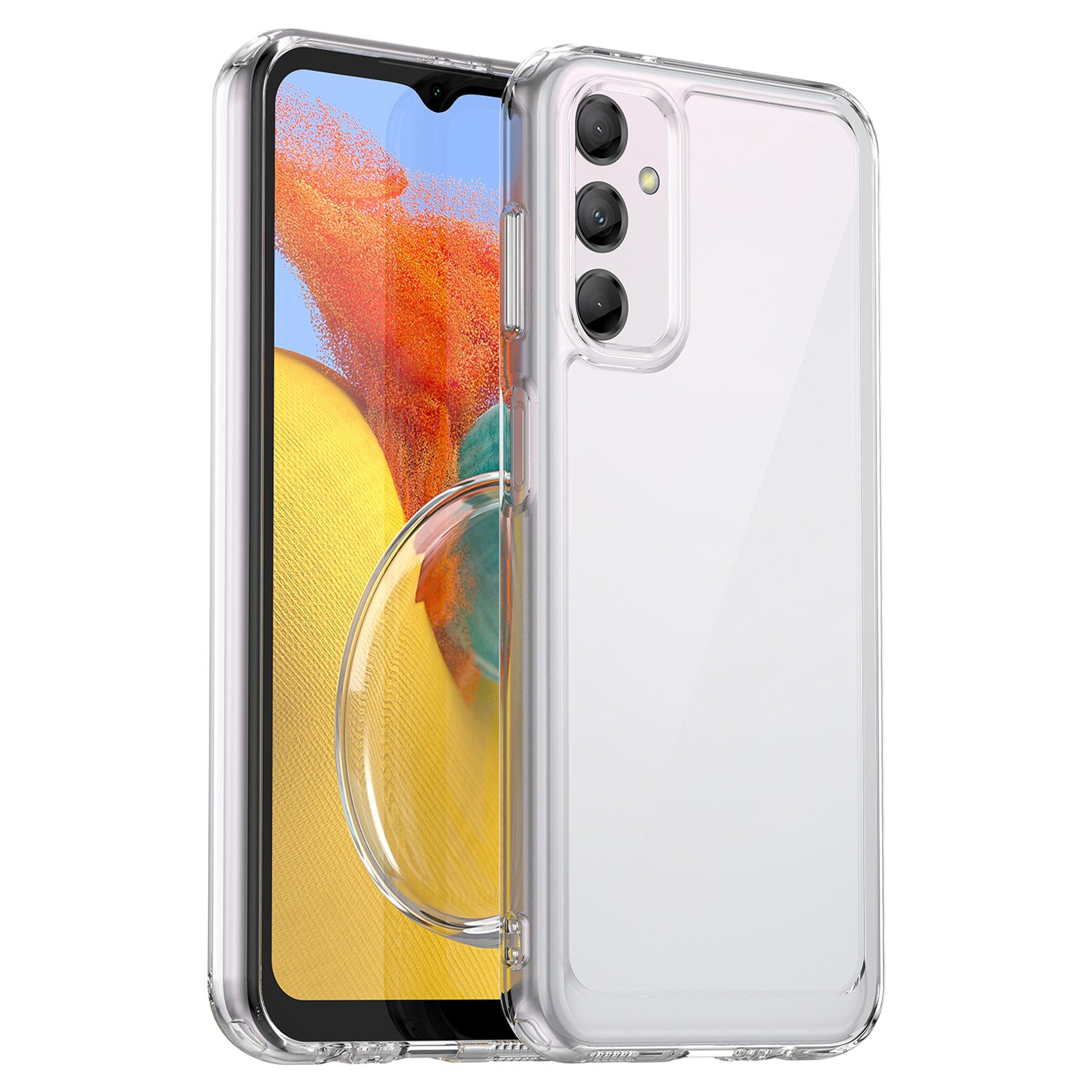 For Samsung Galaxy M14 5G Drop-proof TPU Acrylic Phone Case Clear Phone Shell Protective Cover
