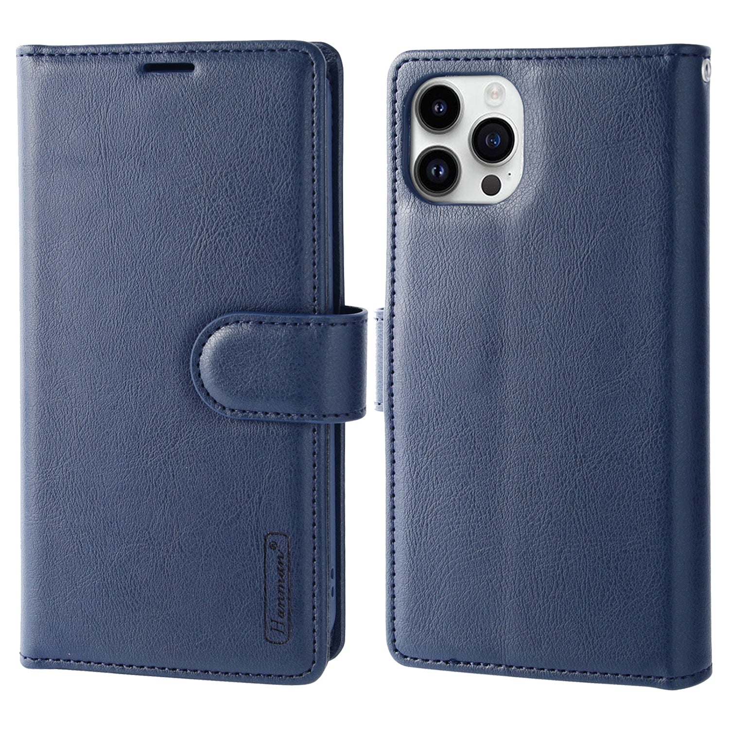 HANMAN Mila Series Phone Wallet Case for iPhone 12/12 Pro 6.1 inch Shockproof PU Leather Stand Cover