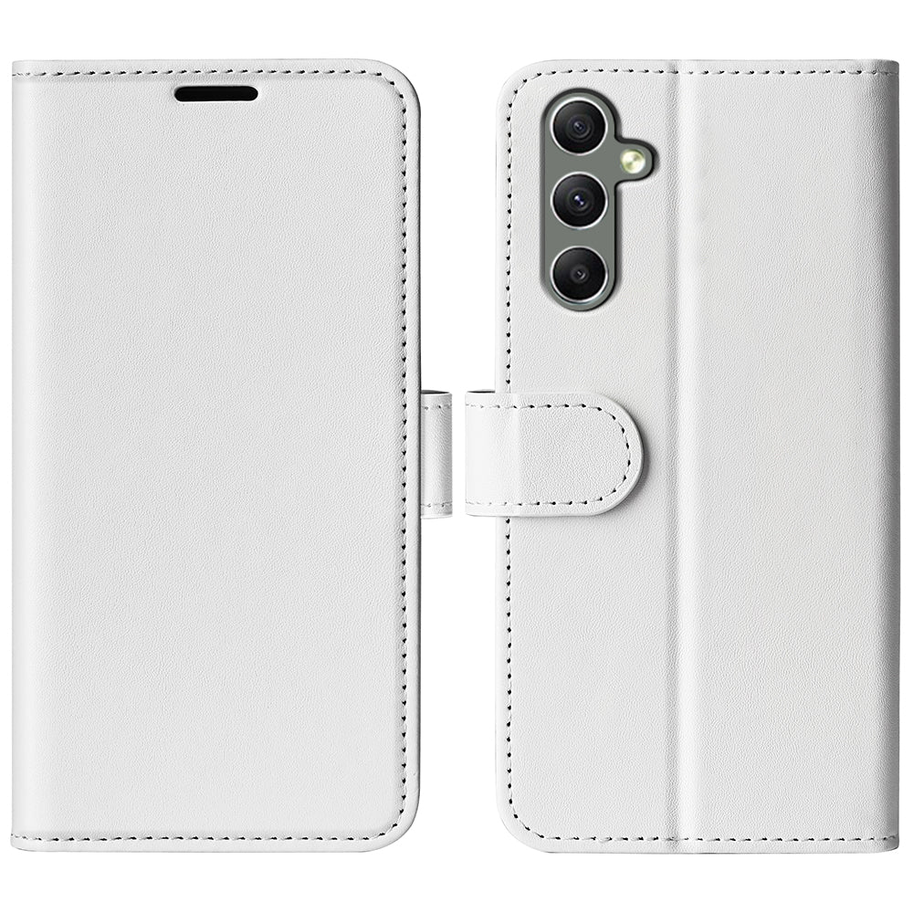 Til Samsung Galaxy A24 4G PU Læder Pung Flip Cover Crazy Horse Texture Stand Telefon etui