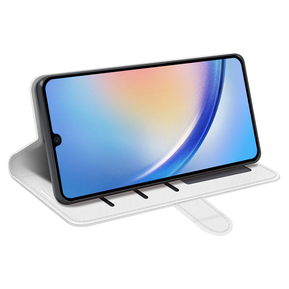 Til Samsung Galaxy A24 4G PU Læder Pung Flip Cover Crazy Horse Texture Stand Telefon etui