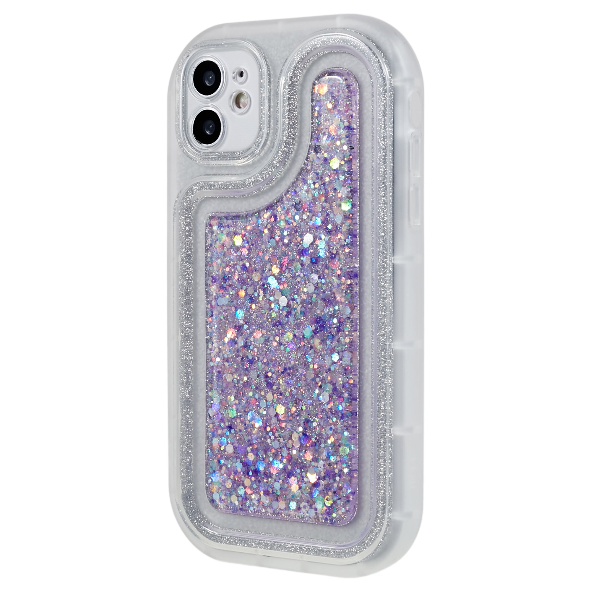 Til iPhone 11 6,1 tommer Glitter Sparkle Epoxy TPU telefoncover Ridsefast beskyttelsescover