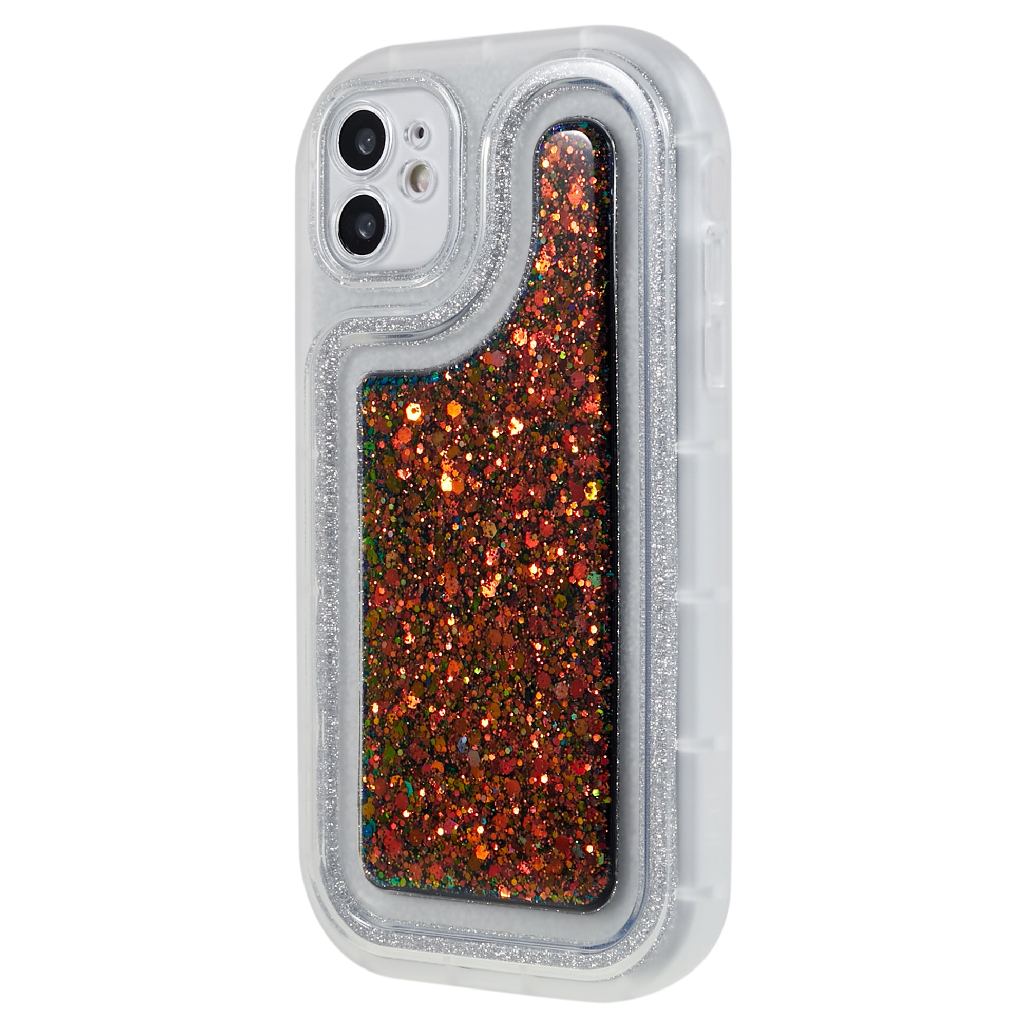 Til iPhone 11 6,1 tommer Glitter Sparkle Epoxy TPU telefoncover Ridsefast beskyttelsescover