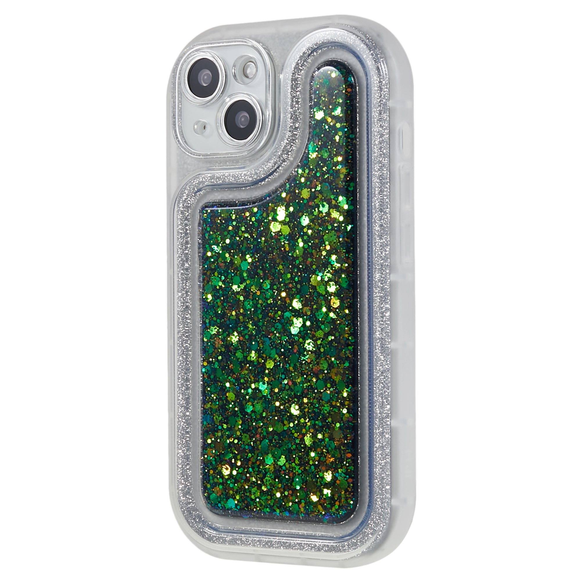 For iPhone 14 Epoxy Personalised Mobile Phone Case Bling Glitter Soft TPU Cover