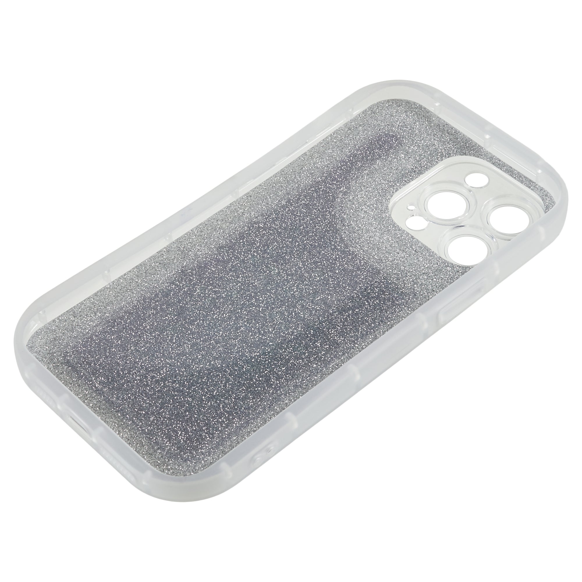 For iPhone 14 Pro Glitter Sparkle Epoxy Phone Case TPU Protective Scratch-Resistant Cover