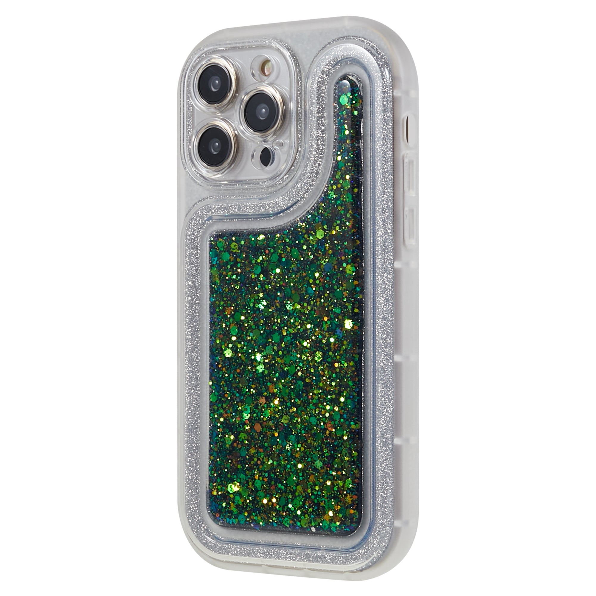 For iPhone 14 Pro Glitter Sparkle Epoxy Phone Case TPU Protective Scratch-Resistant Cover