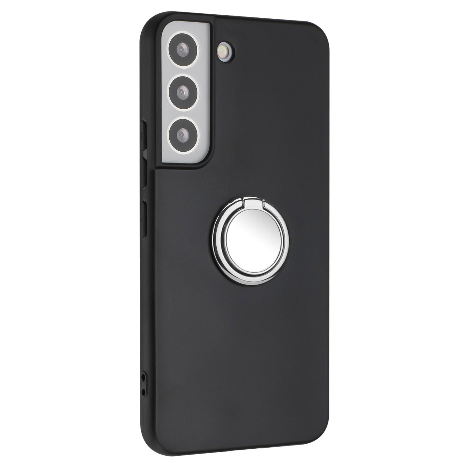 Ring Kickstand Matte Cover for Samsung Galaxy S22 5G TPU Phone Case Works for Magnetic Car Mount