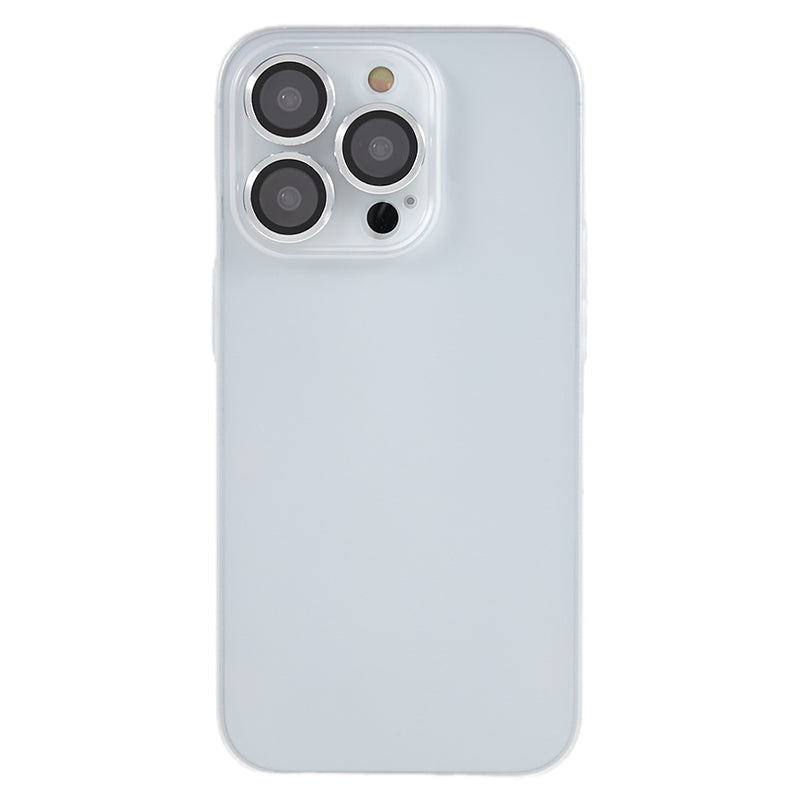 For iPhone 13 Pro 6.1 inch Slim Phone Case Shockproof Matte TPU Phone Cover with Metal Camera Lens Frame