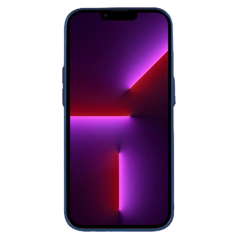 For iPhone 13 Pro 6.1 inch Slim Phone Case Shockproof Matte TPU Phone Cover with Metal Camera Lens Frame