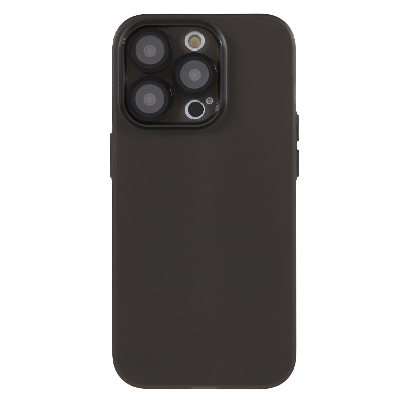 For iPhone 13 Pro 6.1 inch Slim Phone Case Shockproof Matte TPU Phone Cover with Metal Camera Lens Frame
