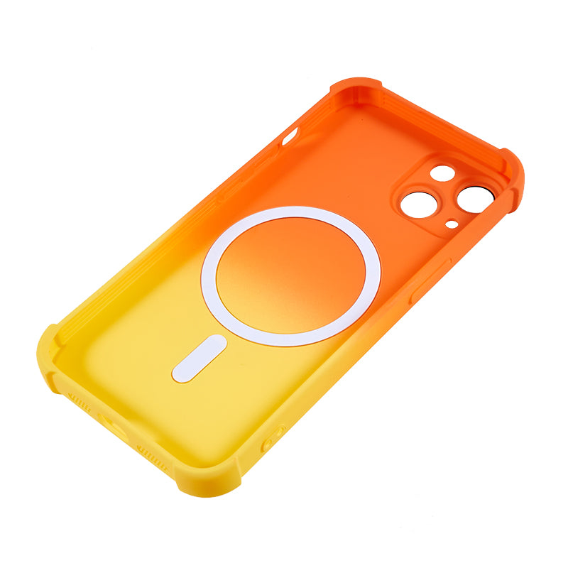 Magnetic Phone Case for iPhone 14 Gradient Dual Color TPU Cover Compatible with MagSafe
