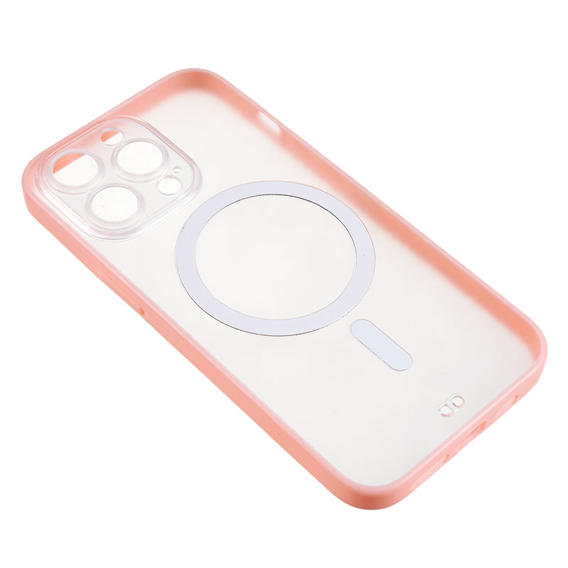 For iPhone 13 Pro 6.1 inch Hard PC Matte Drop-proof Cover Magnetic Phone Case Compatible with MagSafe