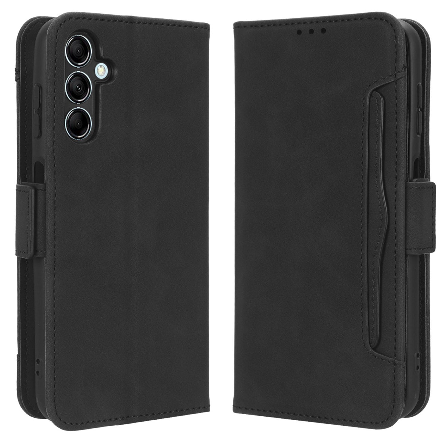 Wallet PU Leather Case for Samsung Galaxy M14 5G Multiple Card Slots Phone Stand Cover