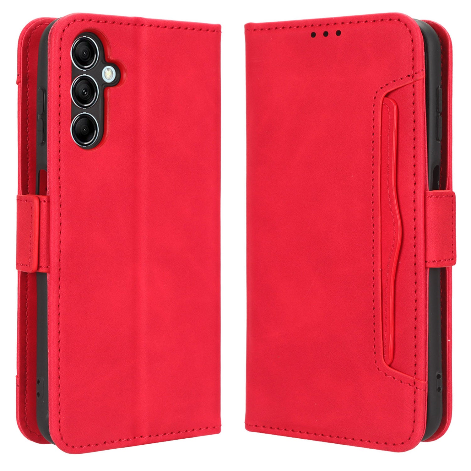 Wallet PU Leather Case for Samsung Galaxy M14 5G Multiple Card Slots Phone Stand Cover