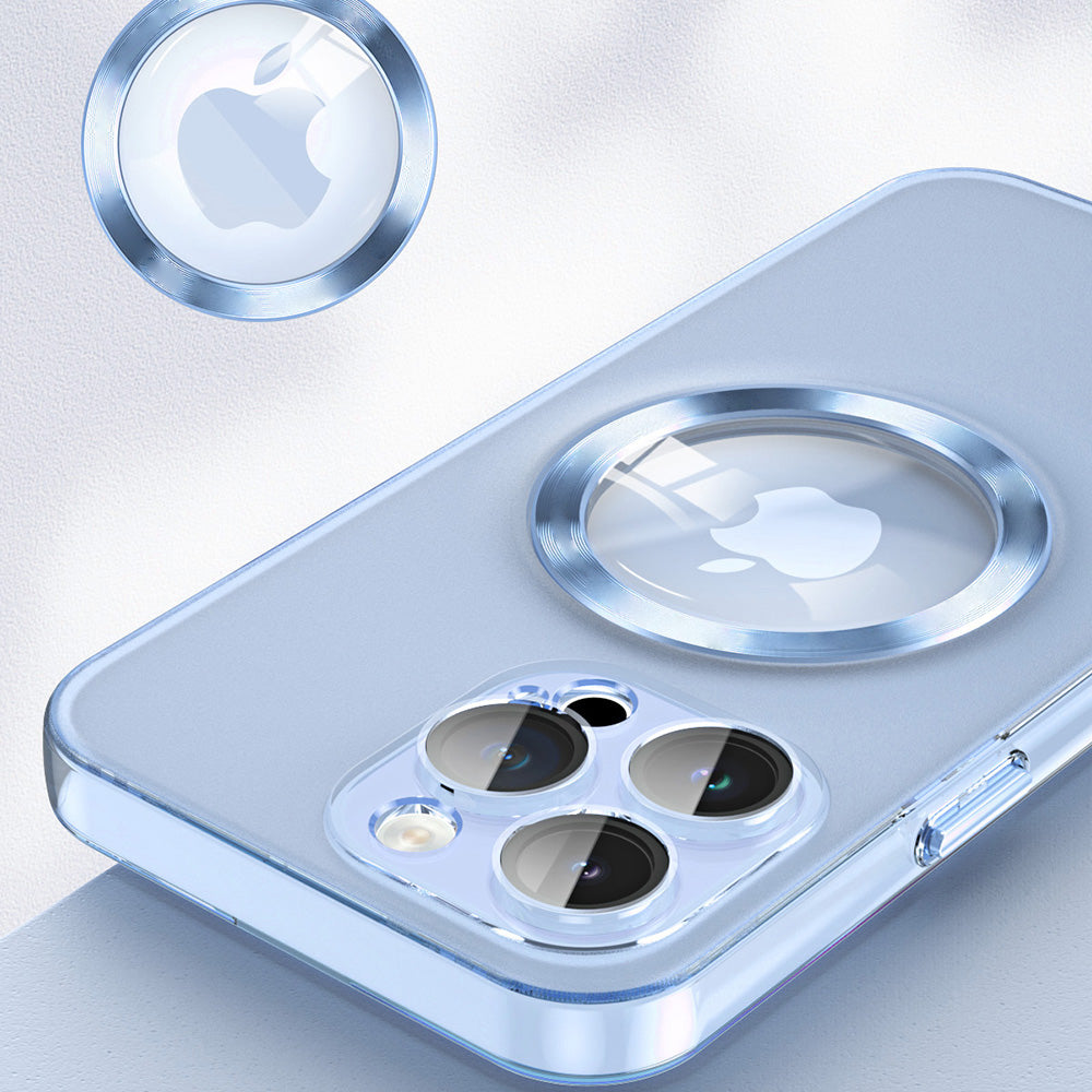 For iPhone 12 Pro 6.1 inch PU Leather Coated TPU Phone Case CD Veins Magnetic Cover with Glass Lens Film