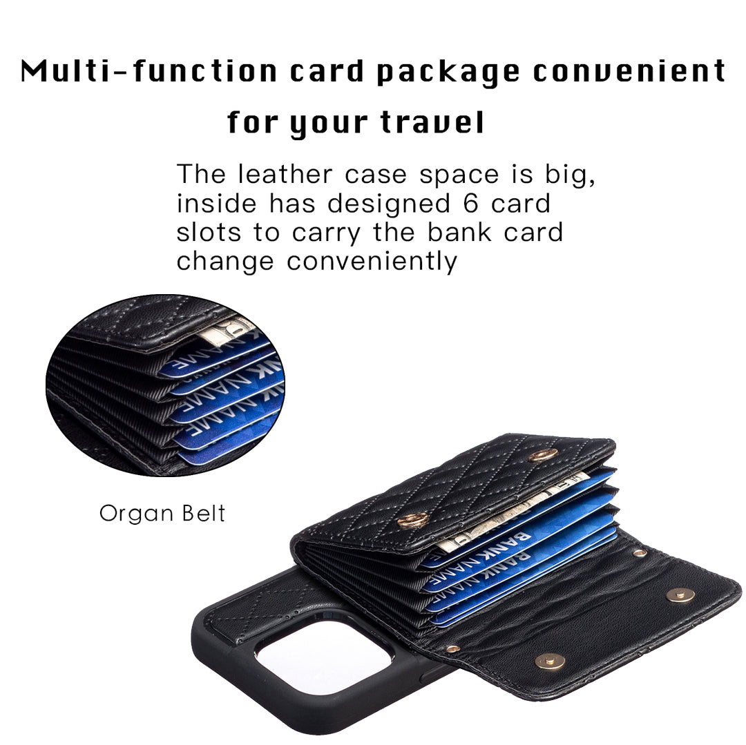 BF23-Style For iPhone 14 Pro Max Cell Phone Cover Kickstand PU Leather TPU Phone Case with Horizontal Card Holder