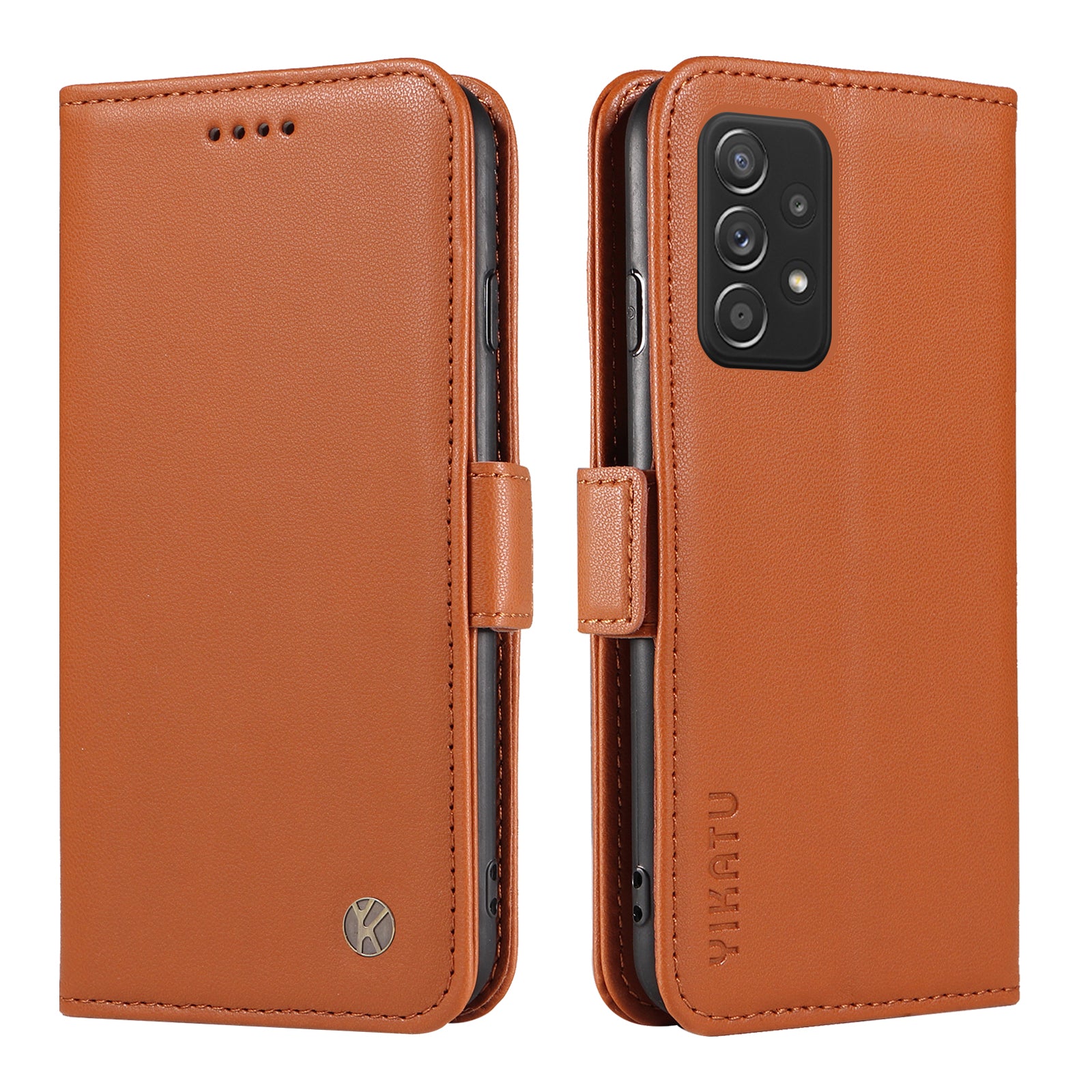 YIKATU YK-003 PU kožené pouzdro pro Samsung Galaxy A52 4G / 5G / A52s 5G Stojánek Peněženka Flip Kryt