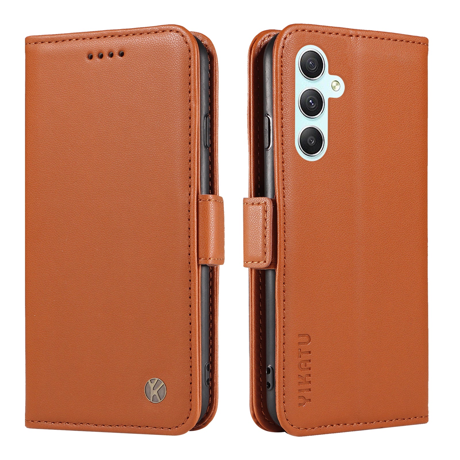 YIKATU YK-003 For Samsung Galaxy A54 5G Side Clasp Flip Stand Cover Anti-drop PU Leather Wallet Phone Case