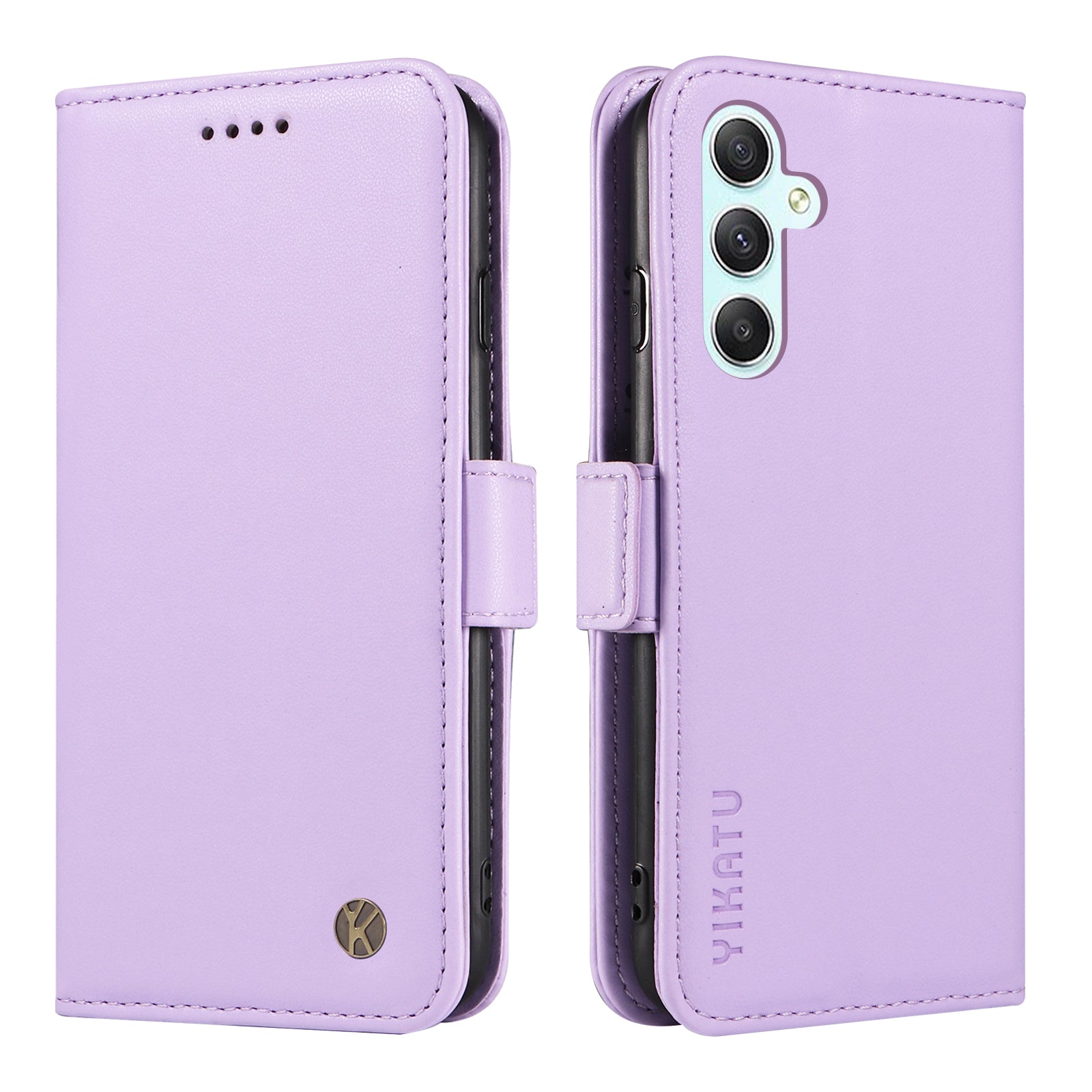 YIKATU YK-003 For Samsung Galaxy A54 5G Side Clasp Flip Stand Cover Anti-drop PU Leather Wallet Phone Case