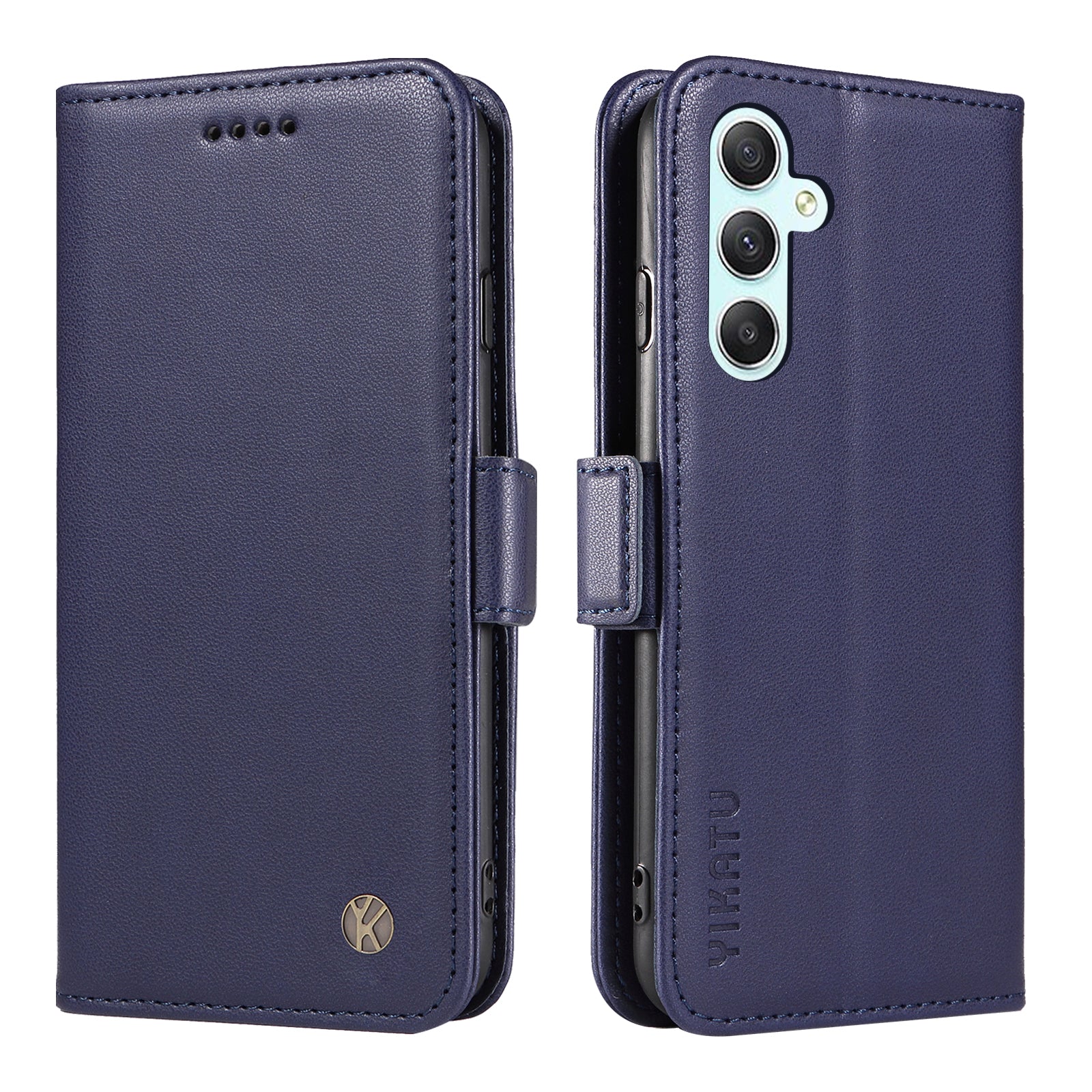 YIKATU YK-003 For Samsung Galaxy A54 5G Side Clasp Flip Stand Cover Anti-drop PU Leather Wallet Phone Case