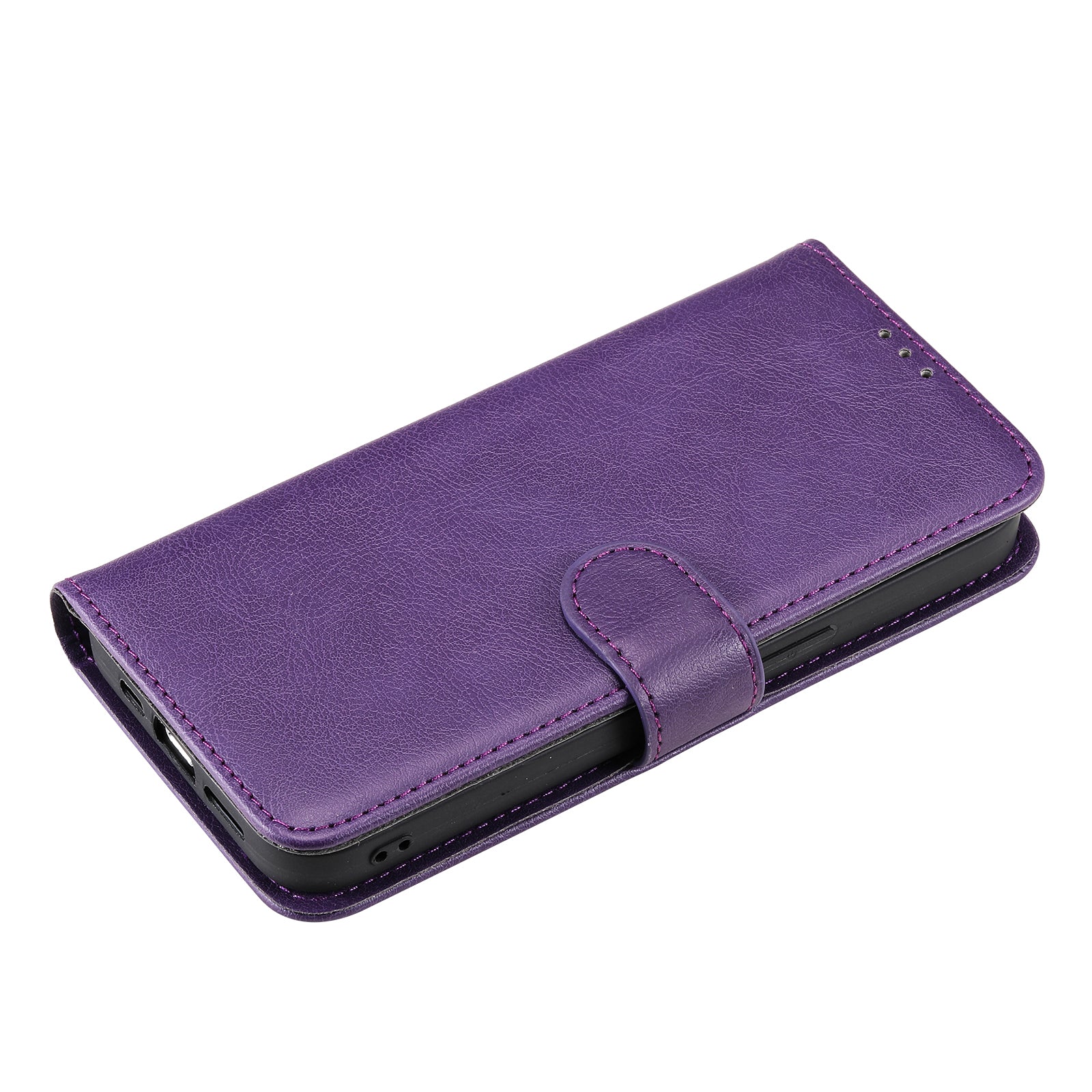 KT Leather Series-3 for Samsung Galaxy S23 Magnetic Detachable PU Leather Case Solid Color Stand Wallet Phone Cover with Strap