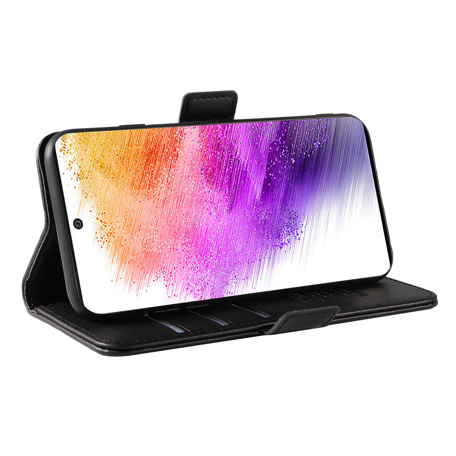 YIKATU YK-003 For Samsung Galaxy A73 5G Wallet Phone Case Stand Magnetic Closure Matte TPU PU Leather Cover