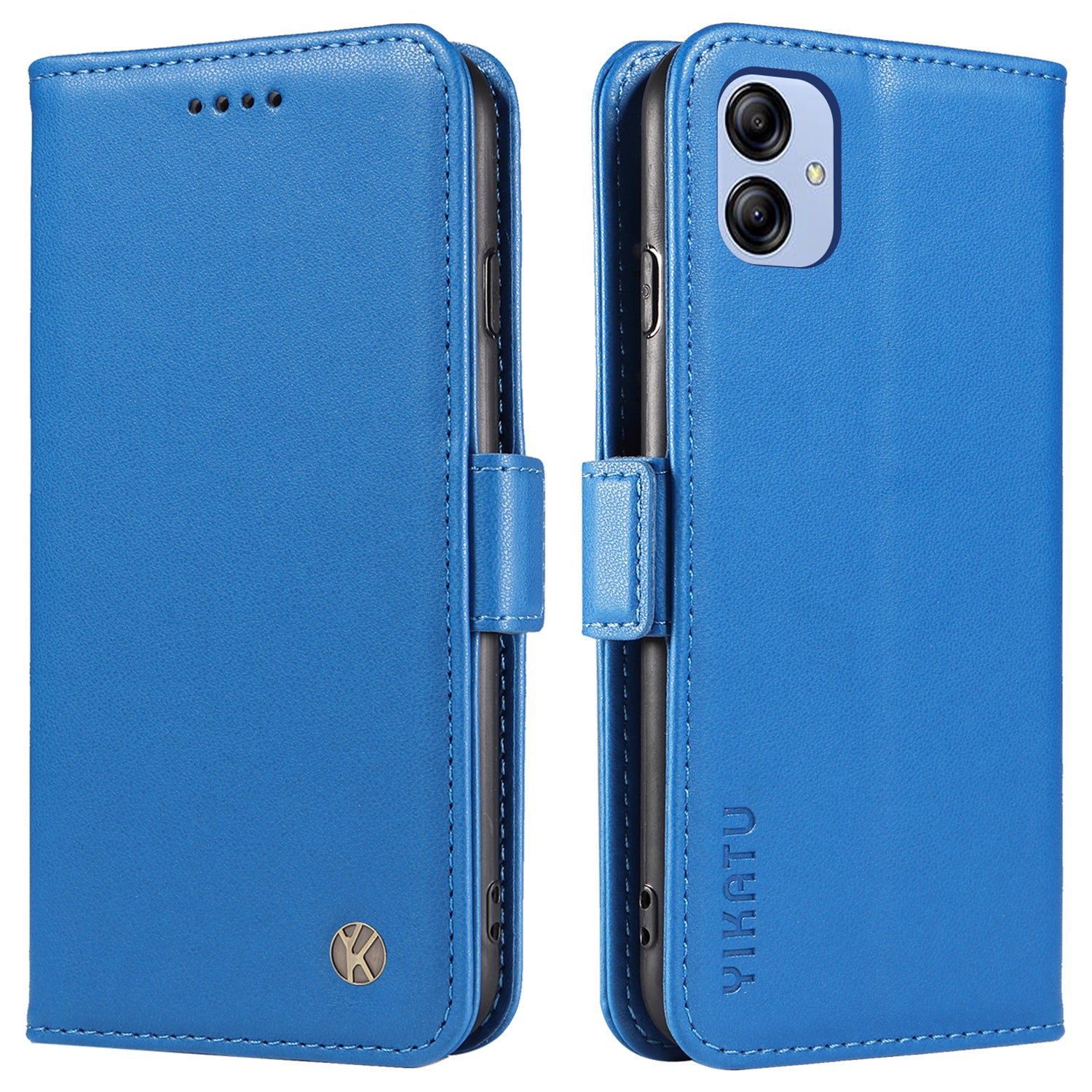 YIKATU YK-003 For Samsung Galaxy A04e 4G / F04 4G / M04 4G Wallet Cell Phone Case Stand PU Leather Shell