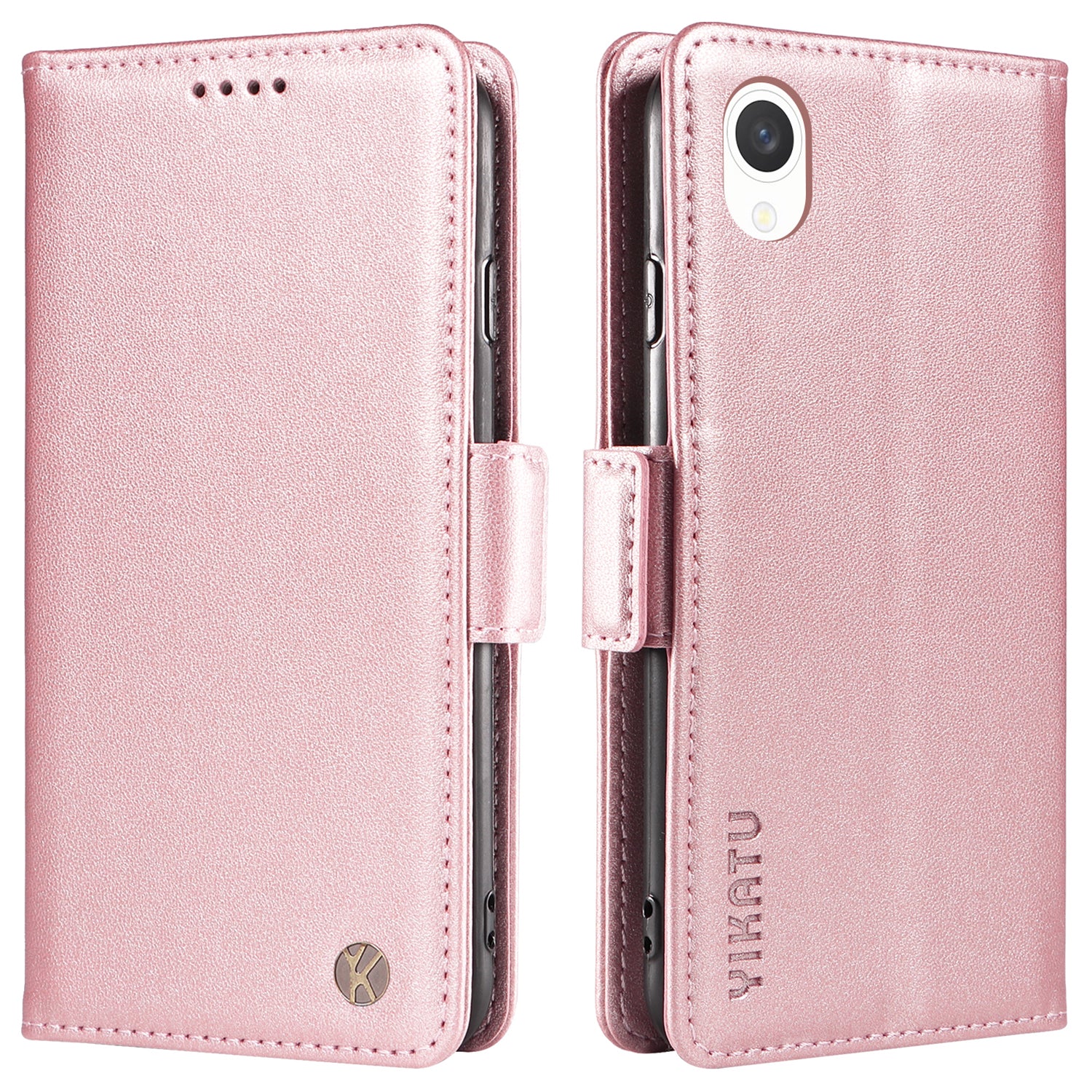 YIKATU YK-003 Magnetic Phone Shell for Samsung Galaxy A23e / A23s Wallet Leather Case Stand Anti-fall Cover
