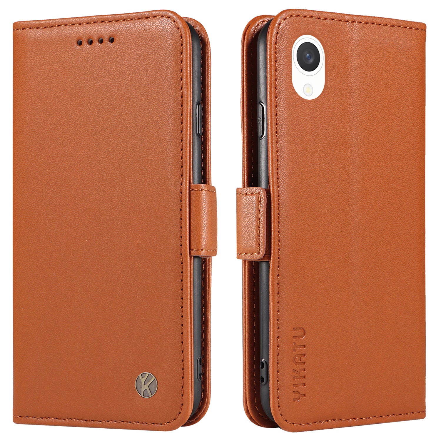 YIKATU YK-003 Magnetic Phone Shell for Samsung Galaxy A23e / A23s Wallet Leather Case Stand Anti-fall Cover
