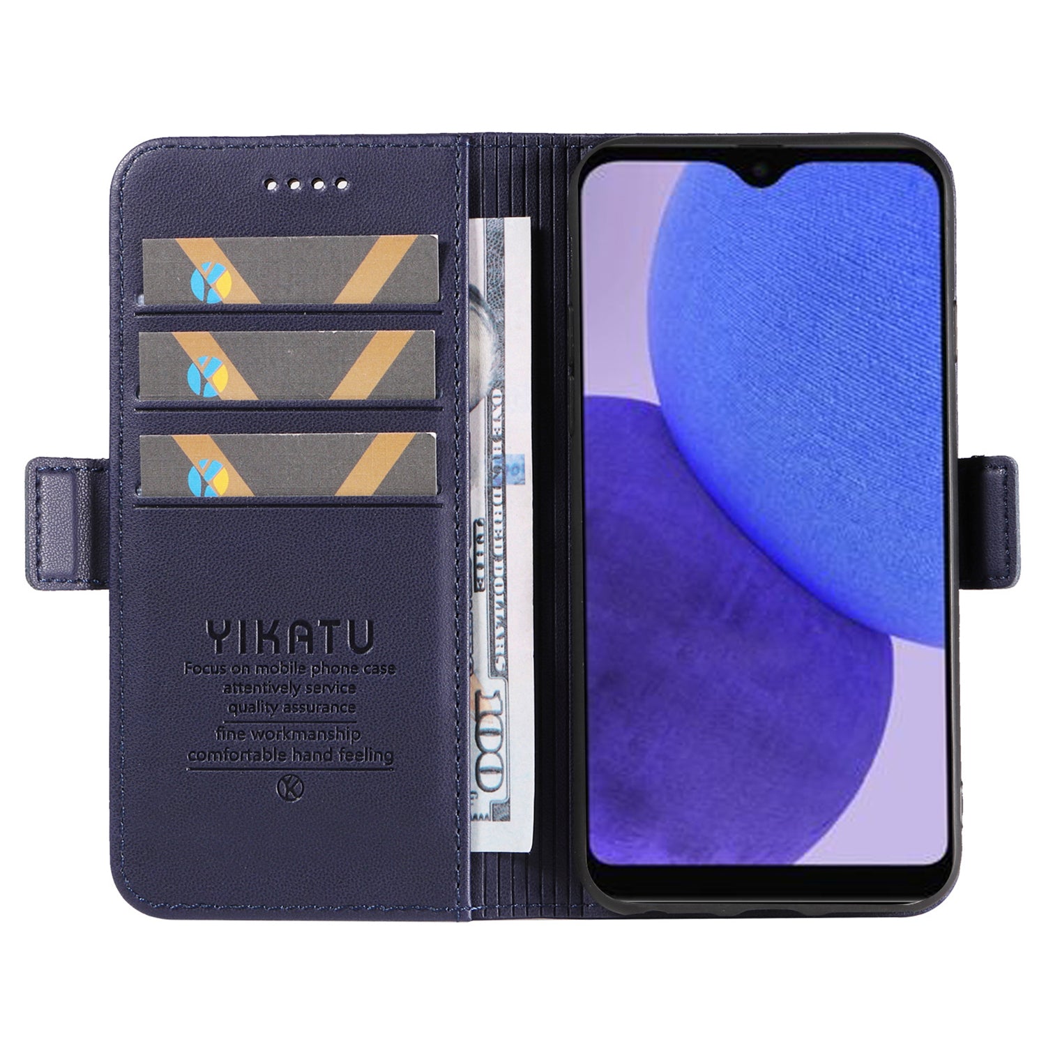 YIKATU YK-003 Magnetic Phone Shell for Samsung Galaxy A23e / A23s Wallet Leather Case Stand Anti-fall Cover