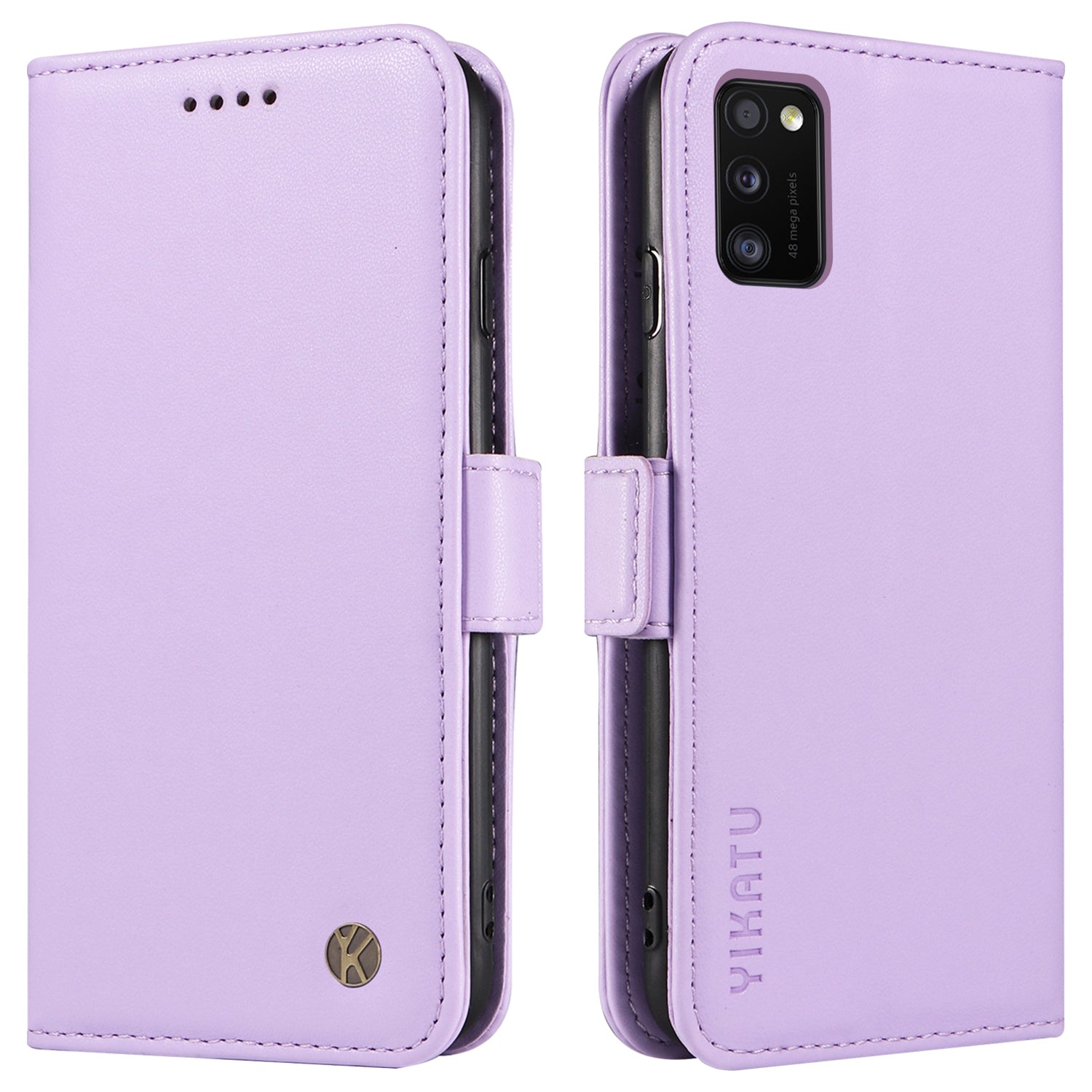 YIKATU YK-003 Leather Phone Shell for Samsung Galaxy A41 (Global Version) Wallet Case Stand Magnetic Anti-fall Cover