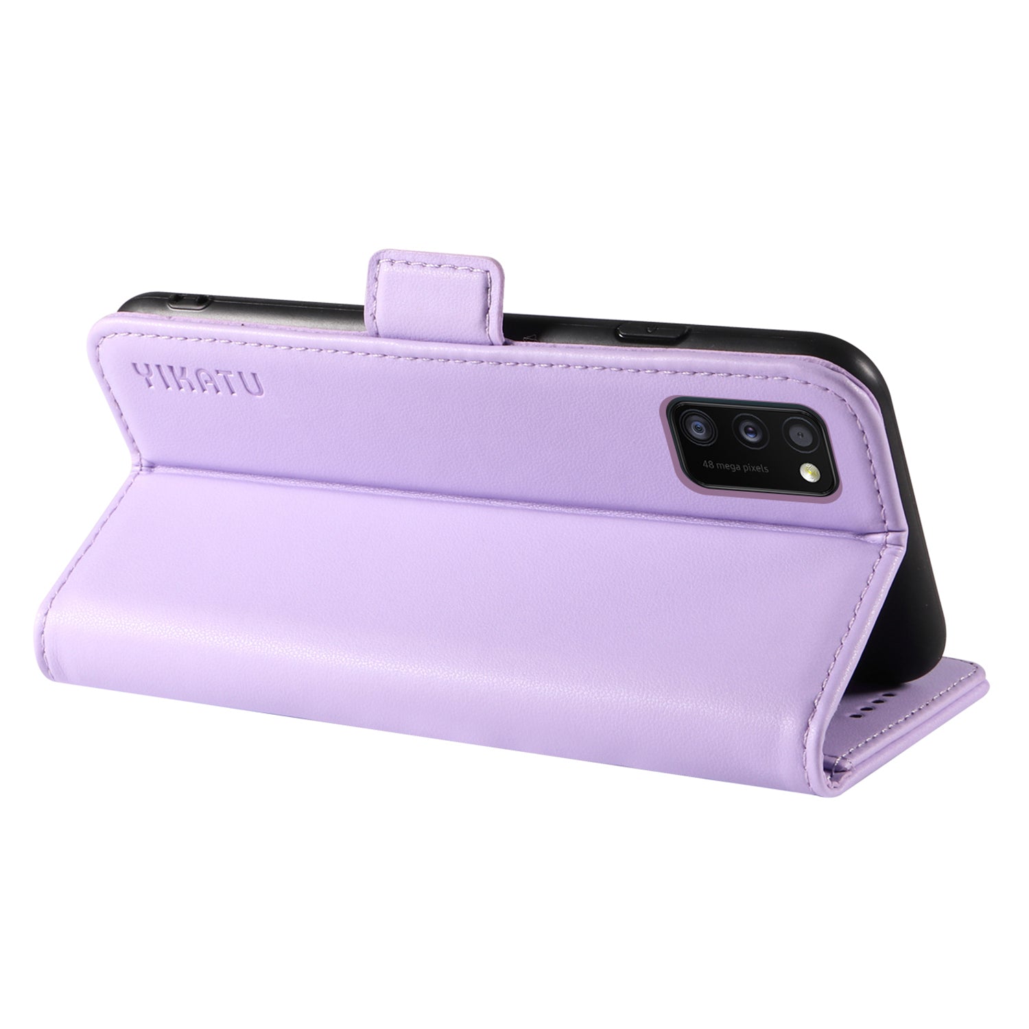 YIKATU YK-003 Leather Phone Shell for Samsung Galaxy A41 (Global Version) Wallet Case Stand Magnetic Anti-fall Cover