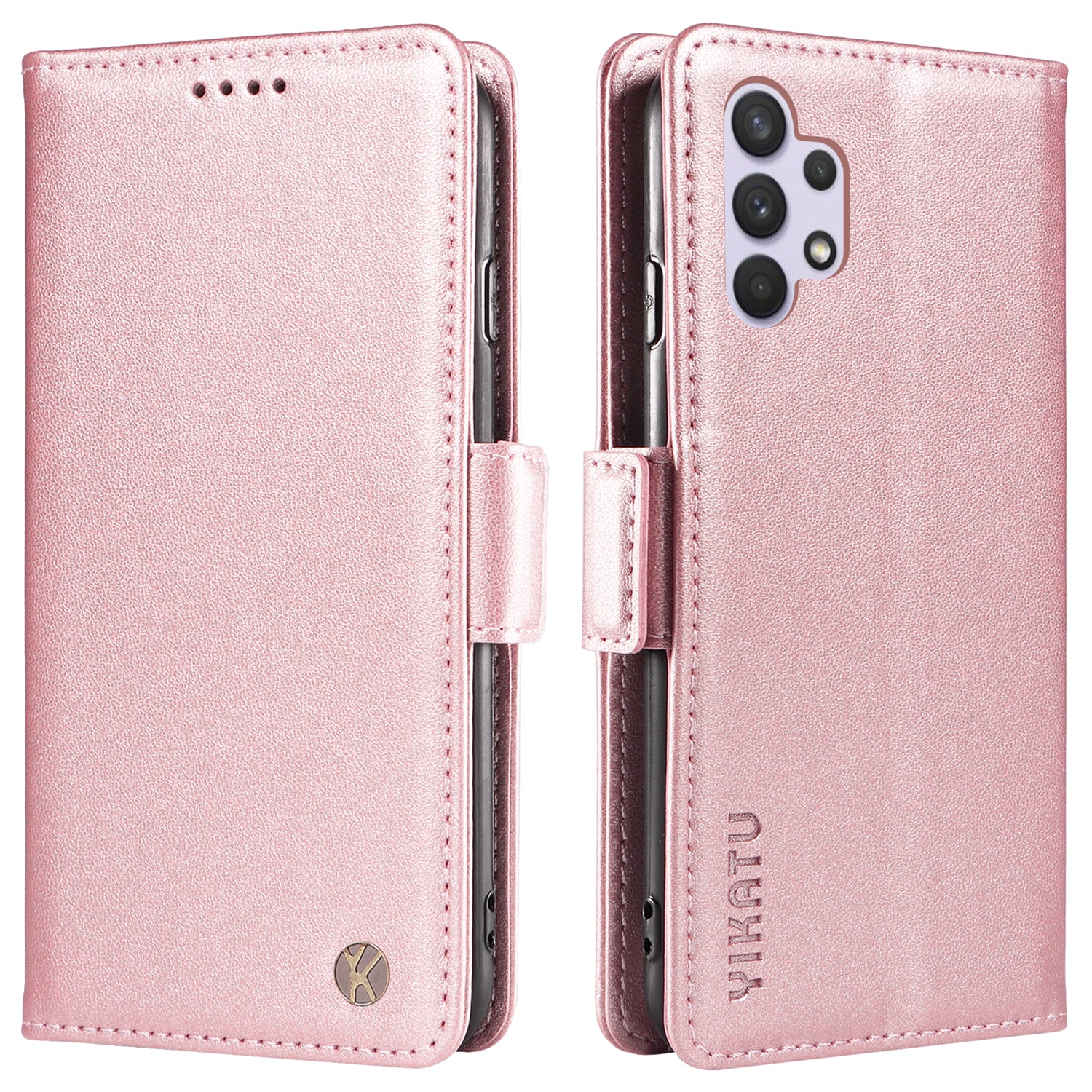 YIKATU YK-003 Leather Phone Shell for Samsung Galaxy A32 4G (EU Version) Wallet Case Stand Magnetic Cover