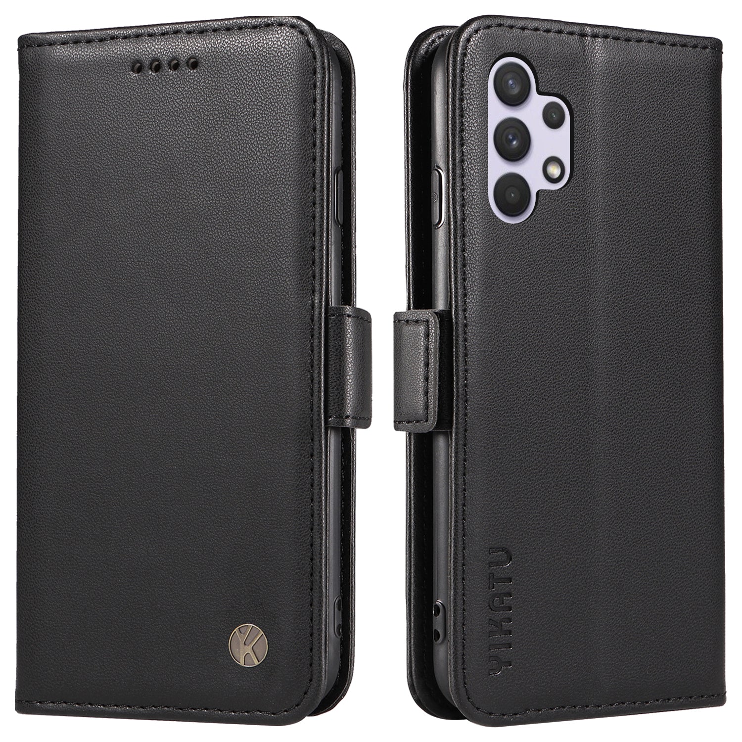 YIKATU YK-003 Leather Phone Shell for Samsung Galaxy A32 4G (EU Version) Wallet Case Stand Magnetic Cover