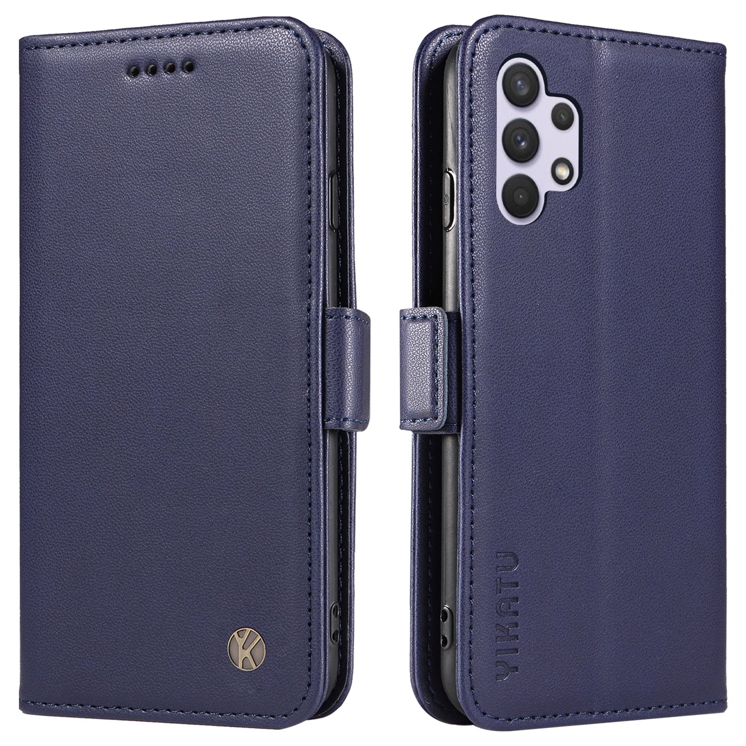 YIKATU YK-003 Leather Phone Shell for Samsung Galaxy A32 4G (EU Version) Wallet Case Stand Magnetic Cover