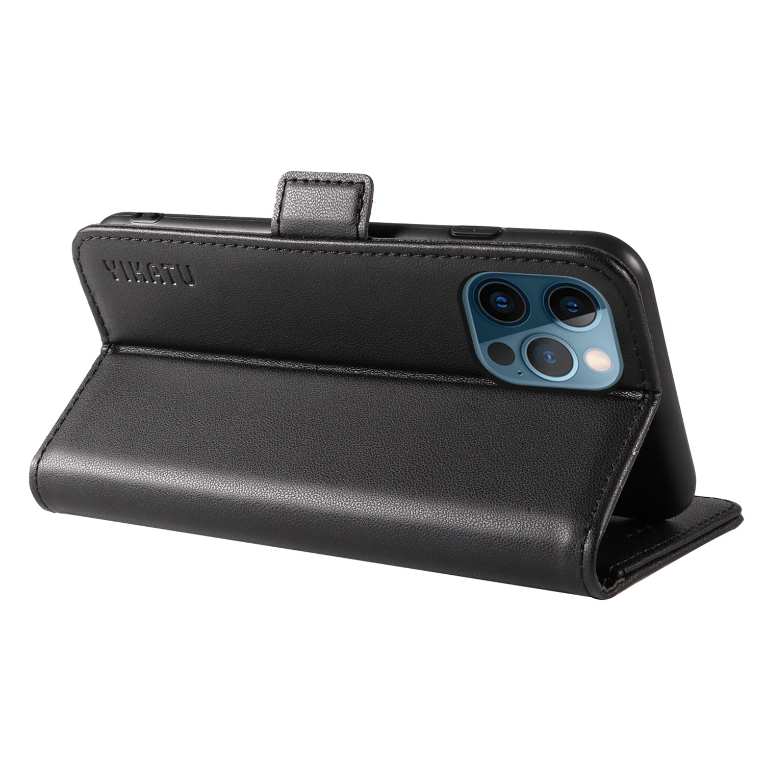 YIKATU YK-003 Phone Shell for iPhone 12 Pro Max 6.7 inch Wallet Phone Case Leather Flip Cover