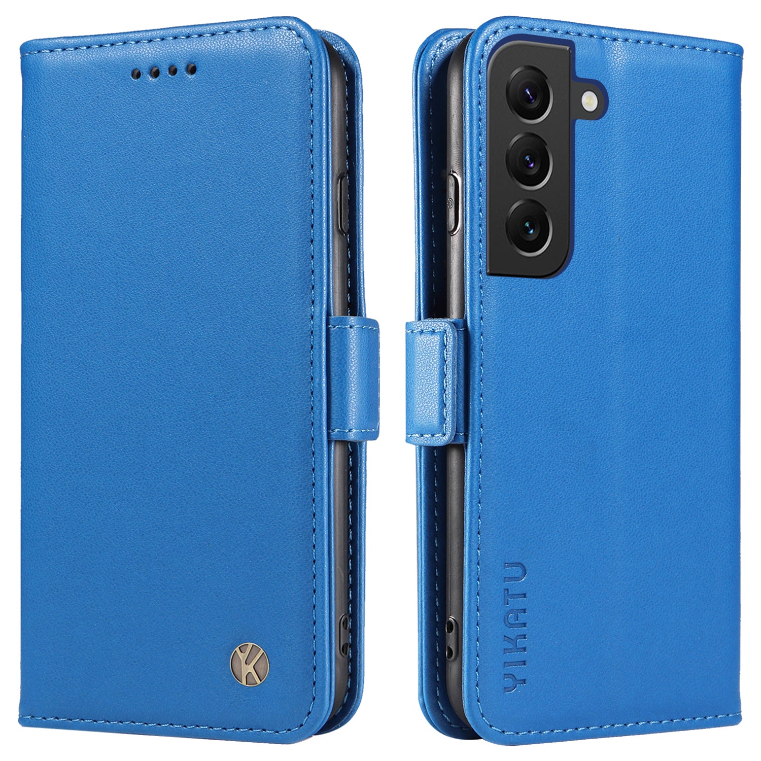 YIKATU YK-003 Flip Cover for Samsung Galaxy S22 5G Magnetic PU Leather Stand Phone Wallet Case