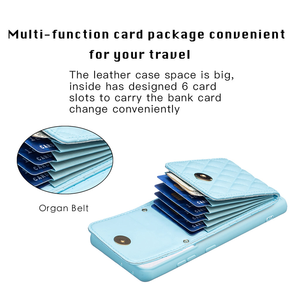 BF20 for Samsung Galaxy S21 Ultra 5G PU Leather Coated TPU Phone Cover Card Holder Shockproof Case