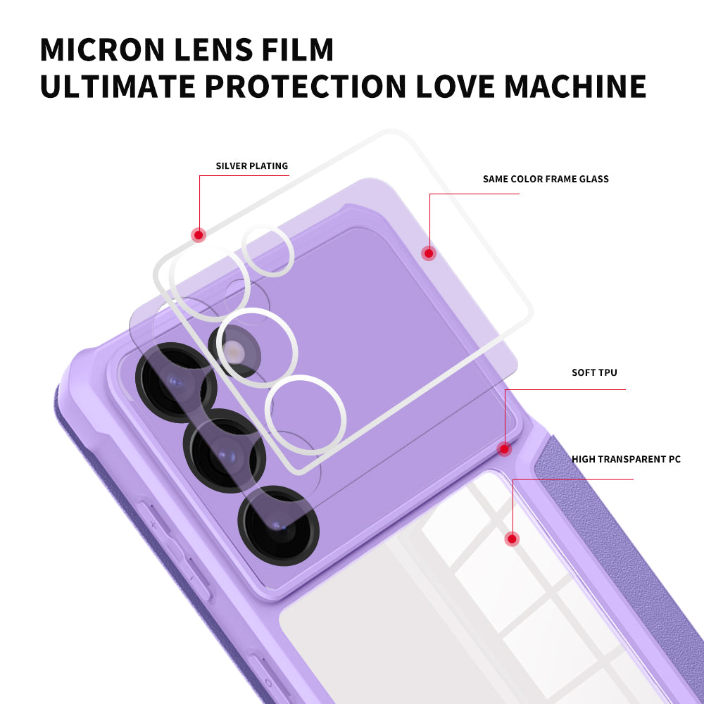 For Samsung Galaxy S23 Phone Stand Case Card Holder PU Leather TPU PC Smartphone Cover