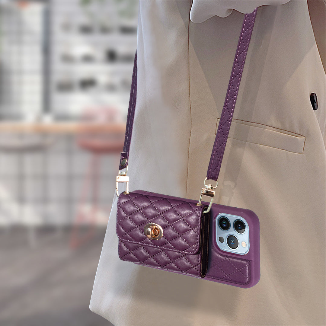 BF21 Kickstand PU Leather TPU Shell for iPhone 13 Pro 6.1 inch Card Holder Shockproof Phone Case