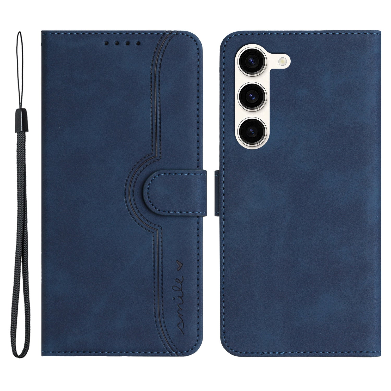 YX003 For Samsung Galaxy S23 Wallet PU Leather Phone Stand Case Imprinted Pattern Cover