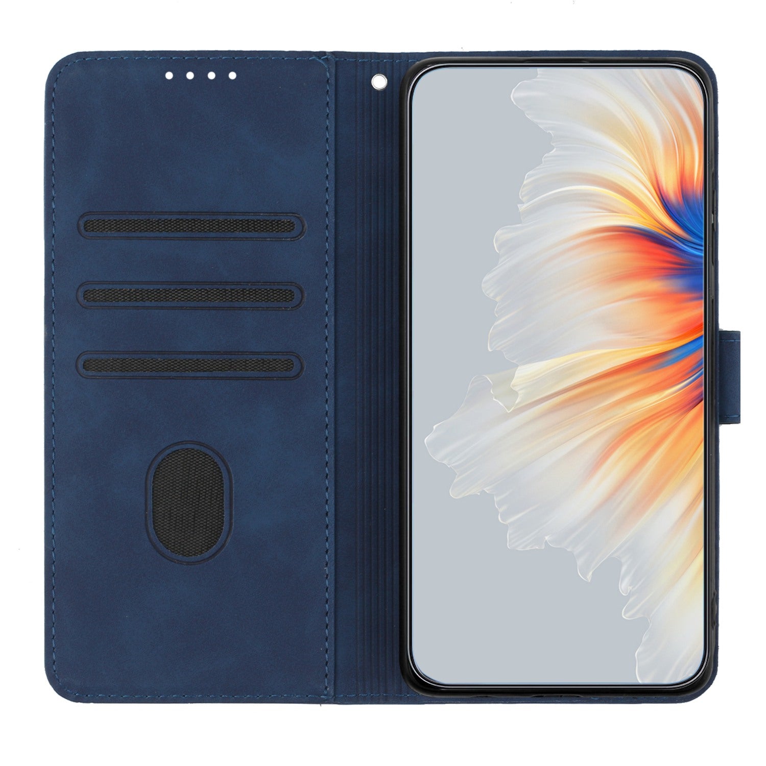 YX003 For iPhone 14 Pro Max Imprinted Smile Pattern Phone Case PU Leather Wallet Stand Cover