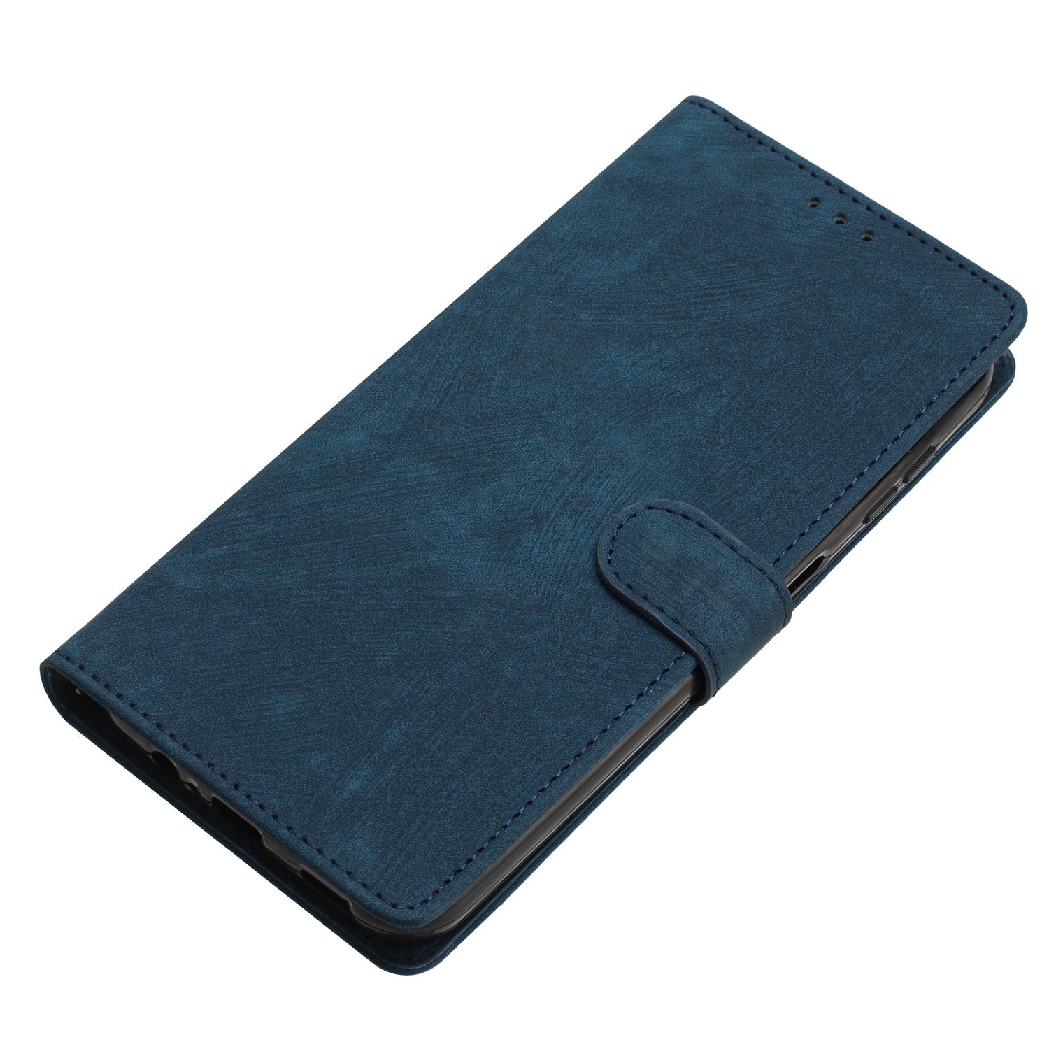 For iPhone 7/8/SE (2020)/SE (2022) PU Leather Solid Color Cover Skin-touch Stand Wallet Phone Case