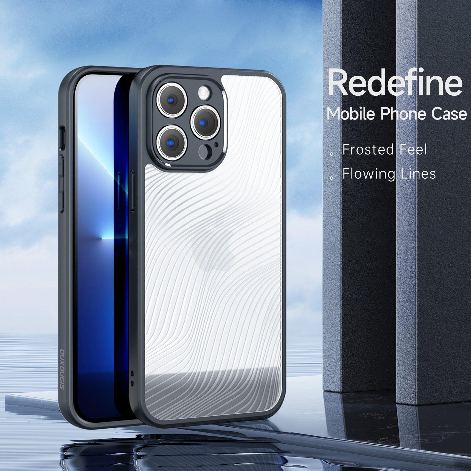 DUX DUCIS Aimo Series for iPhone 13 Pro Matte Phone Case Hybrid TPU PC Back Cover (REACH Certification)