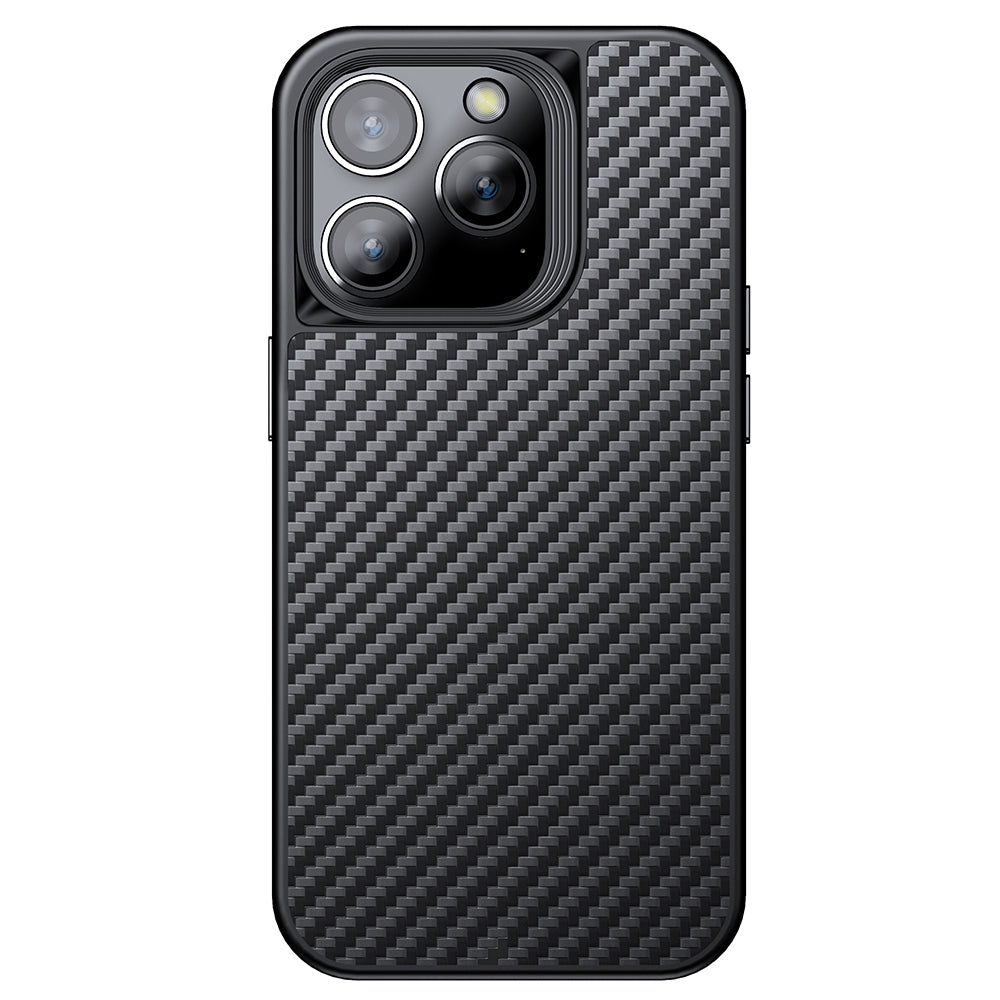 Magnetic Case for iPhone 14 Pro Max Aramid Fiber TPU Carbon Fiber Texture Phone Cover