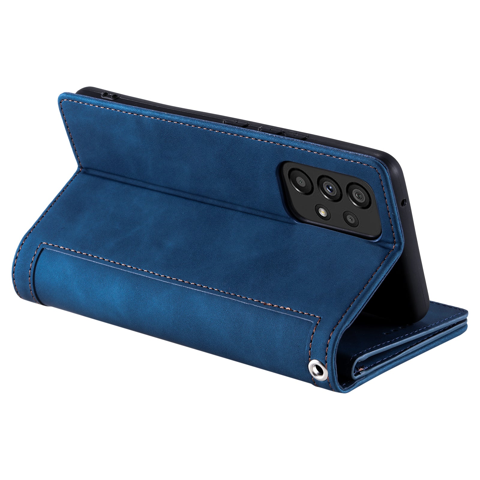 PU Leather Phone Case For Samsung Galaxy A33 5G Zipper Pocket 9 Card Slots Phone Shell Cover