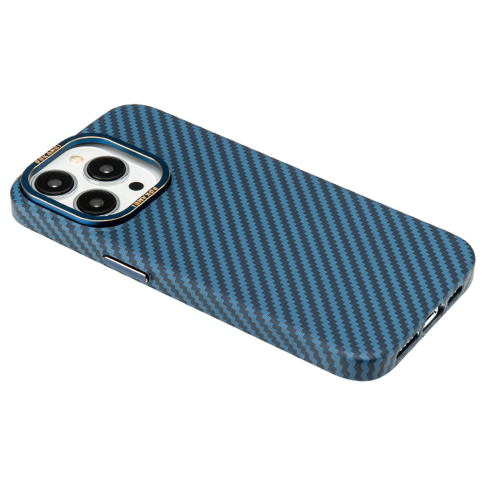 DGKAMEI For iPhone 14 Pro Max Carbon Fiber Texture Phone Case 1.3mm Ultra Thin Protective Cover
